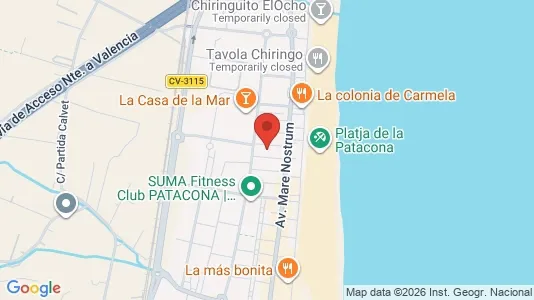 Apartments for rent i Alboraya - kort over placeringen