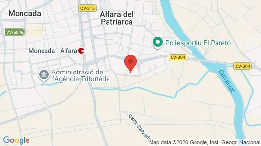 Apartments for rent i Alfara del Patriarca - kort over placeringen