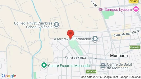 Apartments for rent i Moncada - kort over placeringen