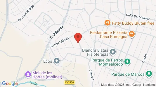 Apartments for rent i L'Eliana - kort over placeringen