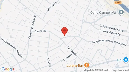 Apartments for rent i L'Eliana - kort over placeringen