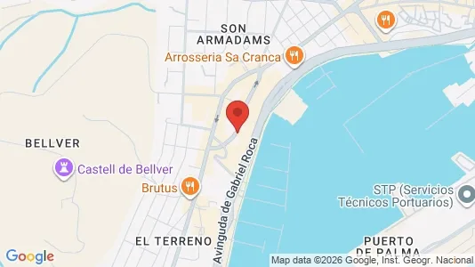 Apartments for rent i Palma de Mallorca - kort over placeringen