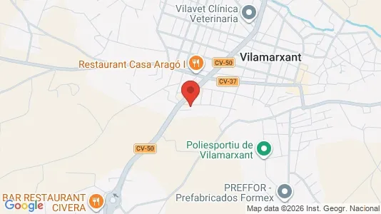 Apartments for rent i Vilamarxant - kort over placeringen