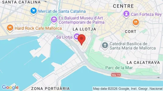 Apartments for rent i Palma de Mallorca - kort over placeringen