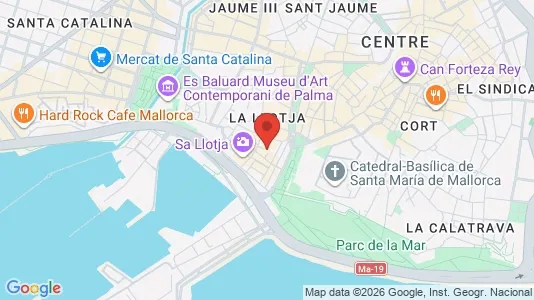 Apartments for rent i Palma de Mallorca - kort over placeringen