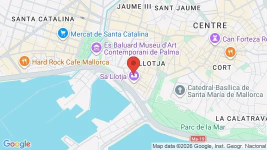 Apartments for rent i Palma de Mallorca - kort over placeringen