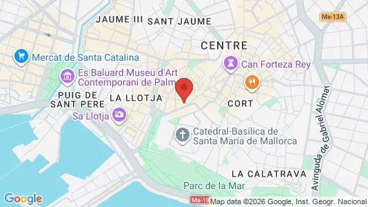 Apartments for rent i Palma de Mallorca - kort over placeringen
