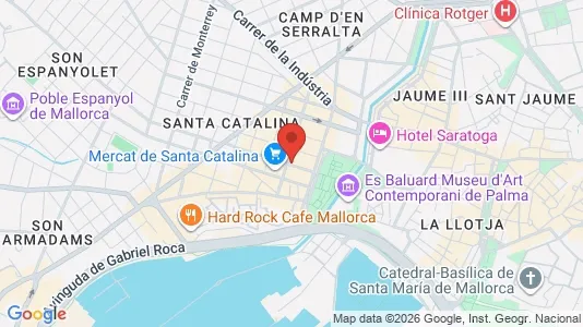 Apartments for rent i Palma de Mallorca - kort over placeringen