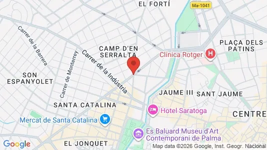 Apartments for rent i Palma de Mallorca - kort over placeringen