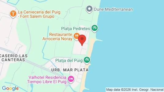 Apartments for rent i El Puig de Santa Maria - kort over placeringen