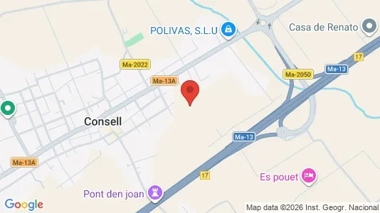 Apartments for rent i Consell - kort over placeringen