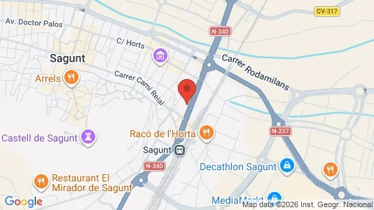 Apartments for rent i Sagunto/Sagunt - kort over placeringen