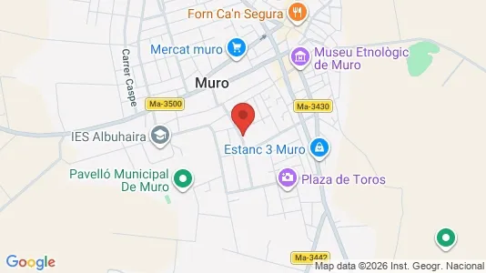 Apartments for rent i Muro - kort over placeringen