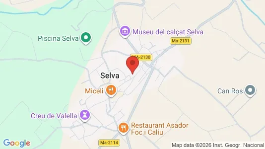 Apartments for rent i Selva - kort over placeringen