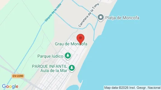 Apartments for rent i Moncofa - kort over placeringen