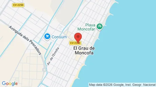 Apartments for rent i Moncofa - kort over placeringen