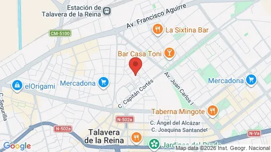 Rooms for rent i Talavera de la Reina - kort over placeringen
