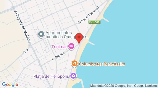 Apartments for rent i Benicasim/Benicàssim - kort over placeringen