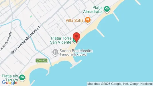 Apartments for rent i Benicasim/Benicàssim - kort over placeringen
