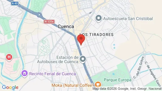 Rooms for rent i Cuenca - kort over placeringen