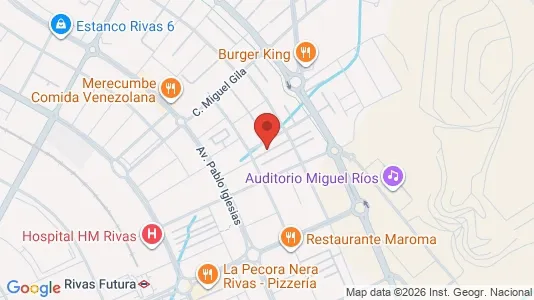 Apartments for rent i Rivas-Vaciamadrid - kort over placeringen