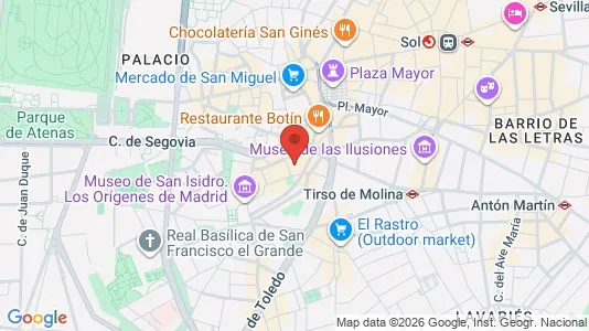 Apartments for rent i Madrid Arganzuela - kort over placeringen