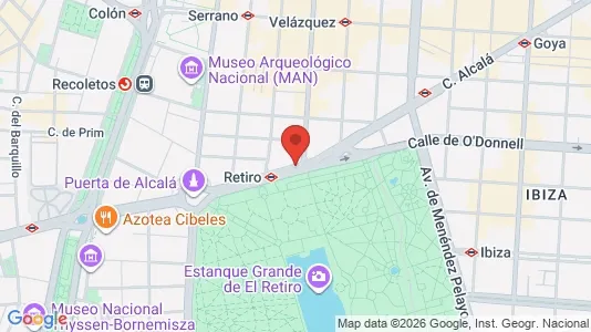 Apartments for rent i Madrid Salamanca - kort over placeringen