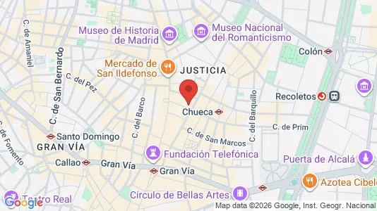 Apartments for rent i Madrid Centro - kort over placeringen