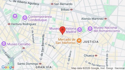 Apartments for rent i Madrid Centro - kort over placeringen