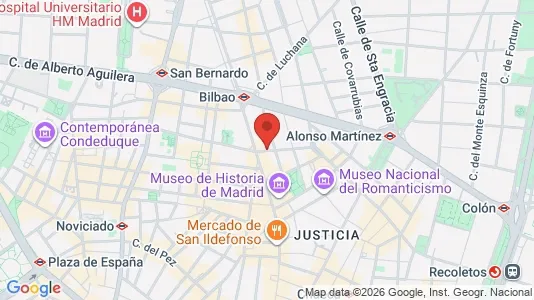 Apartments for rent i Madrid Centro - kort over placeringen
