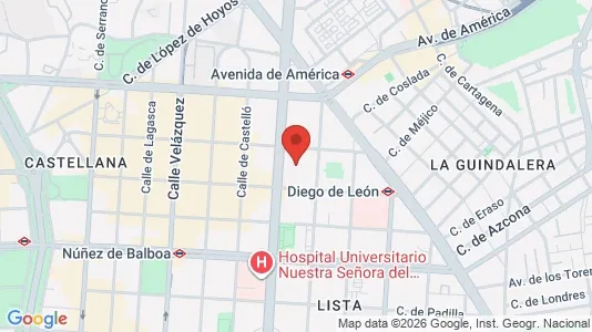 Apartments for rent i Madrid Salamanca - kort over placeringen
