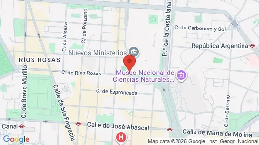 Apartments for rent i Madrid Chamberí - kort over placeringen