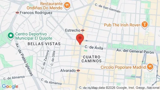 Apartments for rent i Madrid Tetuán - kort over placeringen
