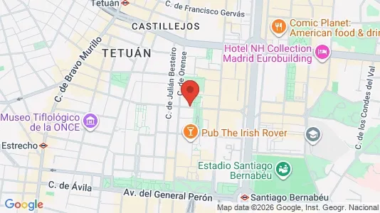 Apartments for rent i Madrid Tetuán - kort over placeringen