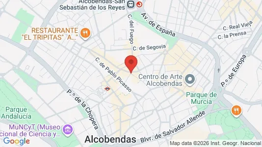 Apartments for rent i Alcobendas - kort over placeringen