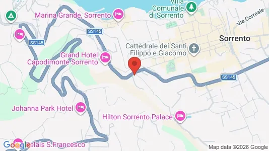 Rooms for rent i Sorrento - kort over placeringen