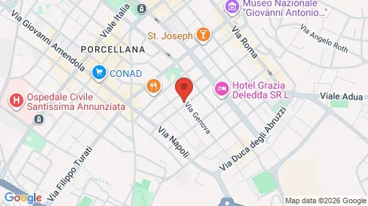 Rooms for rent i Sassari - kort over placeringen