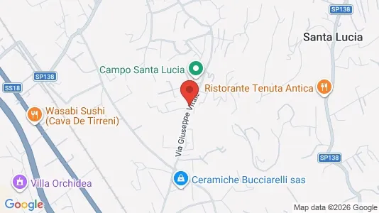 Apartments for rent i Cava de' Tirreni - kort over placeringen