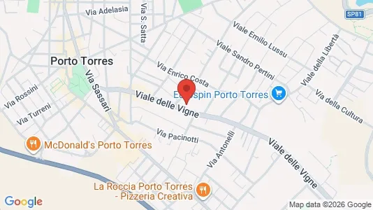 Apartments for rent i Porto Torres - kort over placeringen