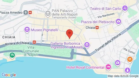 Apartments for rent i Chiaia - kort over placeringen