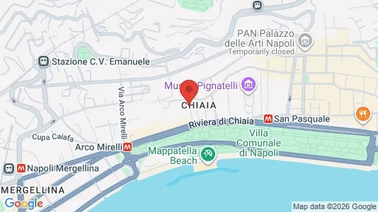 Apartments for rent i Chiaia - kort over placeringen