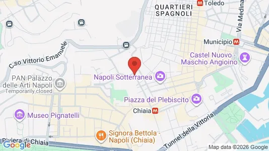 Apartments for rent i Chiaia - kort over placeringen