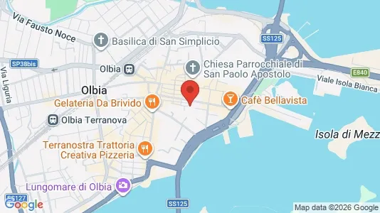 Apartments for rent i Olbia - kort over placeringen