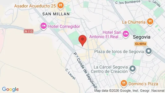 Rooms for rent i Segovia - kort over placeringen