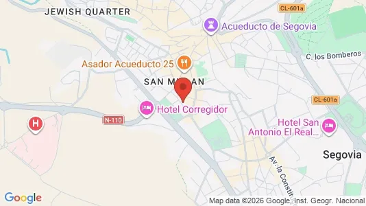 Apartments for rent i Segovia - kort over placeringen