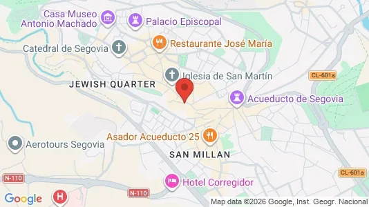 Apartments for rent i Segovia - kort over placeringen