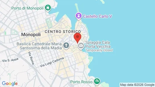 Apartments for rent i Monopoli - kort over placeringen