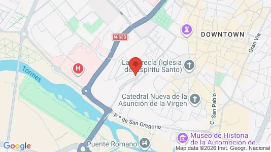 Apartments for rent i Salamanca - kort over placeringen