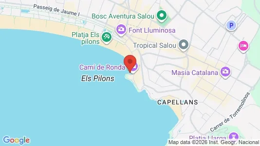 Apartments for rent i Salou - kort over placeringen
