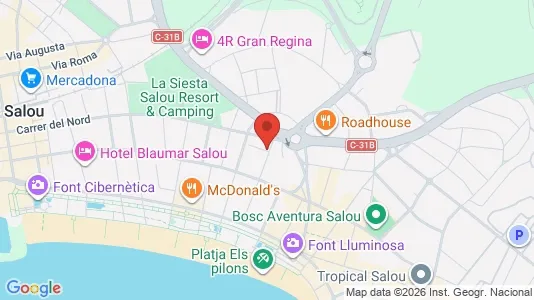 Apartments for rent i Salou - kort over placeringen